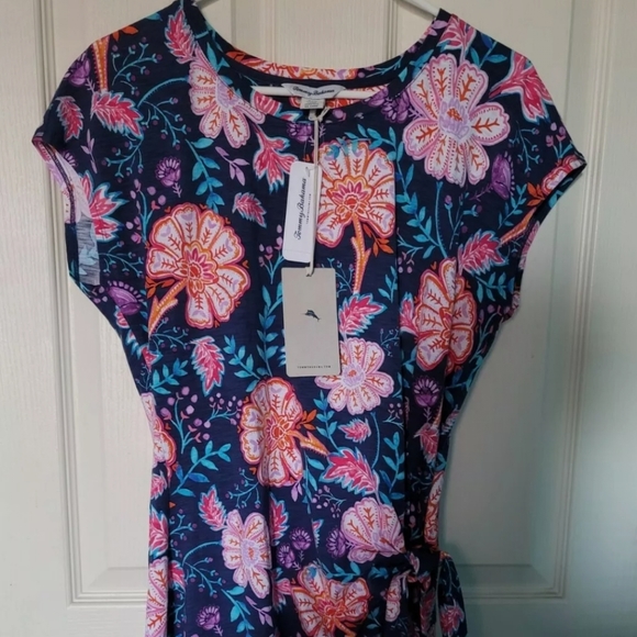 Tommy Bahama Dresses & Skirts - NWT Tommy Bahama Women's Flowers Of Indiana T-shirt DRESS $99.50 MSRP Size SMALL